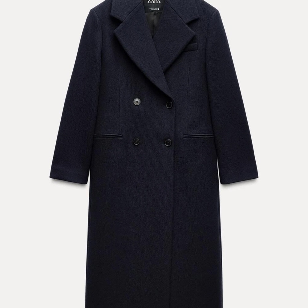 Zara Women's Dark Blue Trench Coat